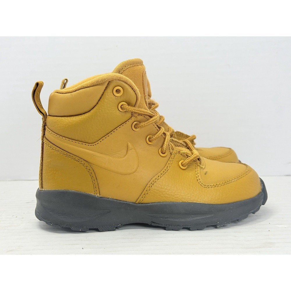 Nike Manoa LTR PS Kids Boots US 12C Wheat Leather BQ5373-700 Hiking Outdoor